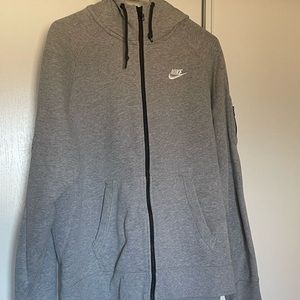 Grey Nike zip up